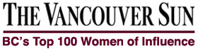 温哥华太阳报 - 公元前100强妇女的影响。