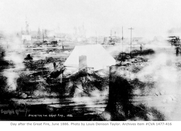 1886年大火后的早晨。VPL＃1094。摄影师 /工作室：Devine，H.T。