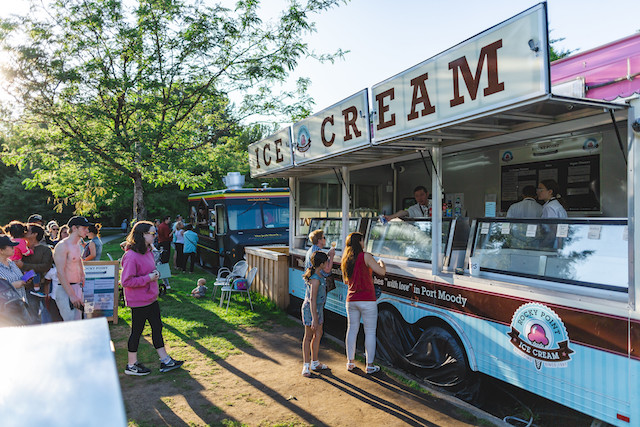 Coquitlam冰淇淋食品卡车