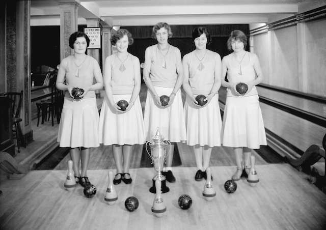 1931年，准将国际女子保龄球队。档案＃CVA 99-2528。