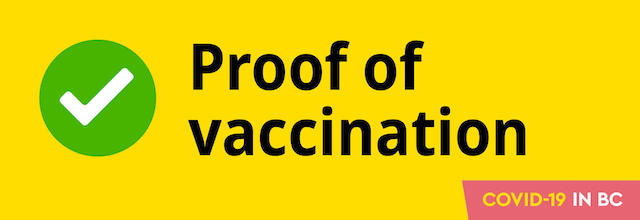 BC疫苗卡和疫苗接种证明